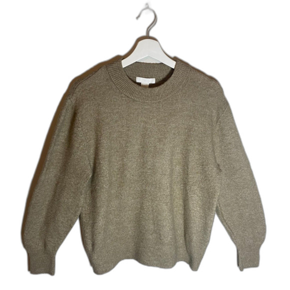 H&M Wool Blend Sweater Women's Size S Crew Neck Minimalist - Picture 2 of 7